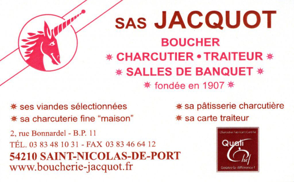 Boucherie - Charcuterie JACQUOT - Saint Nicolas de Port